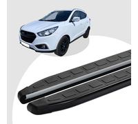 Trittbretter passend für Hyundai iX35 ab 08/2009-07/2015 (Model: DOLU, Farbe: Schwarz) mit ABE