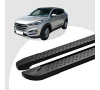 Trittbretter passend für Hyundai Tucson 08/2004-11/2010 (Model: ALMO, Farbe: Sch