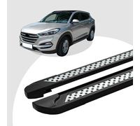 Trittbretter passend für Hyundai Tucson 08/2004-11/2010 (Model: VISO, Farbe: Sch