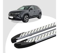 Trittbretter passend für Hyundai Tucson ab 05/2015-2020 (Model: ALMO, Farbe: Sil