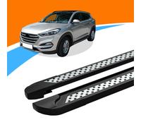 Trittbretter passend für Hyundai Tucson Baujahr 08/2004-11/2010 VISO Schwarz mit