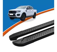 Trittbretter passend für Schweller Ford Ranger ab Baujahr 2015 ALMO Schwarz mIt