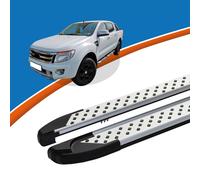 Trittbretter passend für Schweller Ford Ranger Model 2012 bis 2016 ALMO Silber m