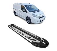 Trittbretter Schweller Seitenbretter für Citroen Jumpy 2006-2016 L2 Schwarz Alu