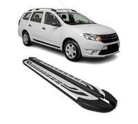 Trittbretter Schweller Seitenbretter für Dacia Logan MCV 2013-2021 Schwarz Alu