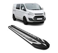Trittbretter Schweller Seitenbretter für Ford Custom 2012-2020 L2 Alu Schwarz