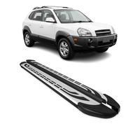 Trittbretter Schweller Seitenbretter für Hyundai Tucson 2004-2009 Schwarz Alu
