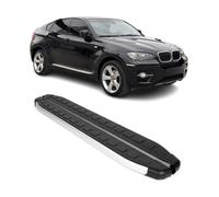 Trittbretter Schweller Seitenschweller für BMW X6 2008-2014 Silber Schwarz 2 tlg