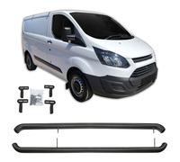 Trittbretter Schwellerrohre Edelstahl Für Ford Transit Custom Ab 2013 Schwarz