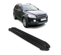 Trittbretter Seitenbretter für Chevrolet Captiva C100 C180 2006-2017 Schwarz Alu