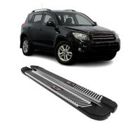 Trittbretter Seitenbretter Seitenschweller für Toyota RAV4 Alu Schwarz Grau