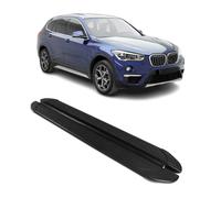 Trittbretter Seitenschweller für BMW X1 F48 2015-2022 Alu Bretter Schwarz 2x