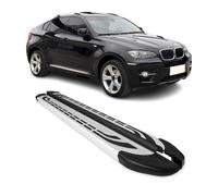 Trittbretter Seitenschweller für BMW X6 2008-2014 Silber Aluminium 2 tlg