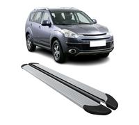 Trittbretter Seitenschweller für Citroën C-Crosser 2007-2013 Alu Grau 2 tlg