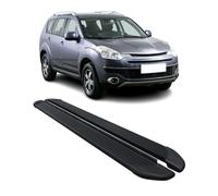Trittbretter Seitenschweller für Citroën C-Crosser 2007-2013 Alu Schwarz 2tlg