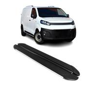 Trittbretter Seitenschweller für Citroen Jumpy 2016-2024 L2 L3 Alu Schwarz Grau