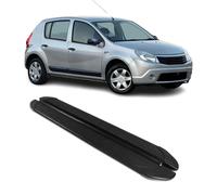 Trittbretter Seitenschweller für Dacia Sandero 2007-2012 Aluminium Schwarz 2tlg