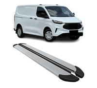 Trittbretter Seitenschweller für Ford Transit Custom 2023-2026 L1 Alu Silber 2x