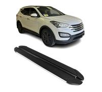 Trittbretter Seitenschweller für Hyundai Santafe 2013-2018 Alu Schwarz Grau