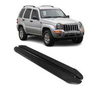 Trittbretter Seitenschweller für Jeep Cherokee 2002-2007 Aluminium Schwarz 2tlg