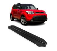 Trittbretter Seitenschweller für Kia Soul 2013-2019 Aluminium Schwarz Silber 2x