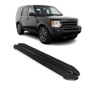 Trittbretter Seitenschweller für Land Rover Discovery 2004-2010 Alu Schwarz Grau