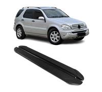 Trittbretter Seitenschweller für Mercedes M Klasse W163 1998-2005 Alu Schwarz