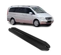 Trittbretter Seitenschweller für Mercedes Viano W639 2003-2014 L1/L2 Schwarz