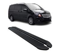 Trittbretter Seitenschweller für Mercedes Vito W447 2014-2026 L1 L2 Alu Schwarz
