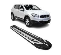 Trittbretter Seitenschweller für Nissan Qashqai II J11 2017-21 FL Schwarz Silber