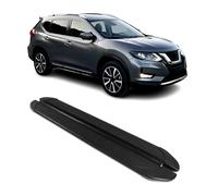 Trittbretter Seitenschweller für Nissan X-Trail 2013-2021 Aluminium Schwarz 2tlg