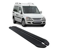 Trittbretter Seitenschweller für Opel Combo 2001-2011 Aluminium Schwarz 2 tlg