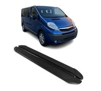 Trittbretter Seitenschweller für Opel Vivaro 2001-2014 L1 Aluminium Schwarz 2tlg