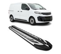 Trittbretter Seitenschweller für Opel Vivaro C 2019-2026 L1 Kurzer Schwarz Alu