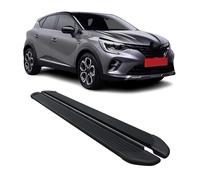 Trittbretter Seitenschweller für Renault Captur 2019-2026 Aluminium Schwarz 2x