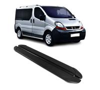 Trittbretter Seitenschweller für Renault Trafic 2001-2014 L2 Aluminium Schwarz