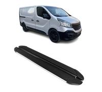 Trittbretter Seitenschweller für Renault Trafic 2014-2024 L1 Alu Schwarz Grau
