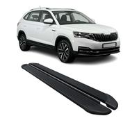 Trittbretter Seitenschweller für Skoda Kamiq 2019-2026 Aluminium Schwarz 2 tlg