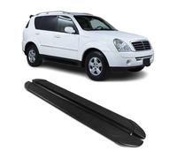 Trittbretter Seitenschweller für Ssangyong Rexton 2005-2012 Aluminium Schwarz 2x
