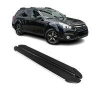 Trittbretter Seitenschweller für Subaru Outback 2010-2015 Aluminium Schwarz Grau