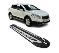 Trittbretter Seitenschweller für Suzuki SX4 S-Cross 2013-2021 Alu Schwarz