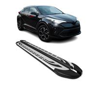 Trittbretter Seitenschweller für Toyota C-HR 2018-2022 Hybrid Schwarz Silber