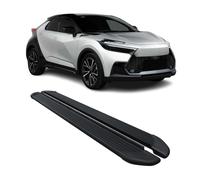 Trittbretter Seitenschweller für Toyota C-HR AX20 2023-2026 Schwarz Alu 2tlg