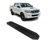 Trittbretter Seitenschweller für Toyota Hilux DoubleCab 2004-2015 Alu Schwarz 2x