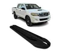 Trittbretter Seitenschweller für Toyota Hilux DoubleCab 2006-15 Alu Schwarz