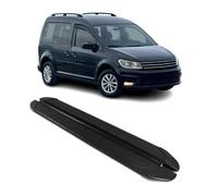 Trittbretter Seitenschweller für VW Caddy 2004-2020 L1 Kurzer Schwarz 2tlg