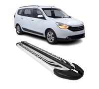 Trittbretter Seitenschweller Seitenbretter für Dacia Lodgy 2012-2024 Alu Grau