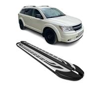 Trittbretter Seitenschweller Seitenbretter für Dodge Journey 2008-24 Alu Schwarz
