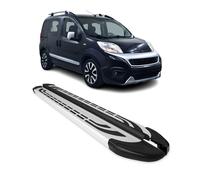 Trittbretter Seitenschweller Seitenbretter für Fiat Fiorino III 2007-24 Alu Grau