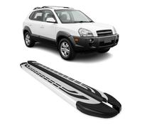 Trittbretter Seitenschweller Seitenbretter für Hyundai Tucson 2004-2010 Alu Grau